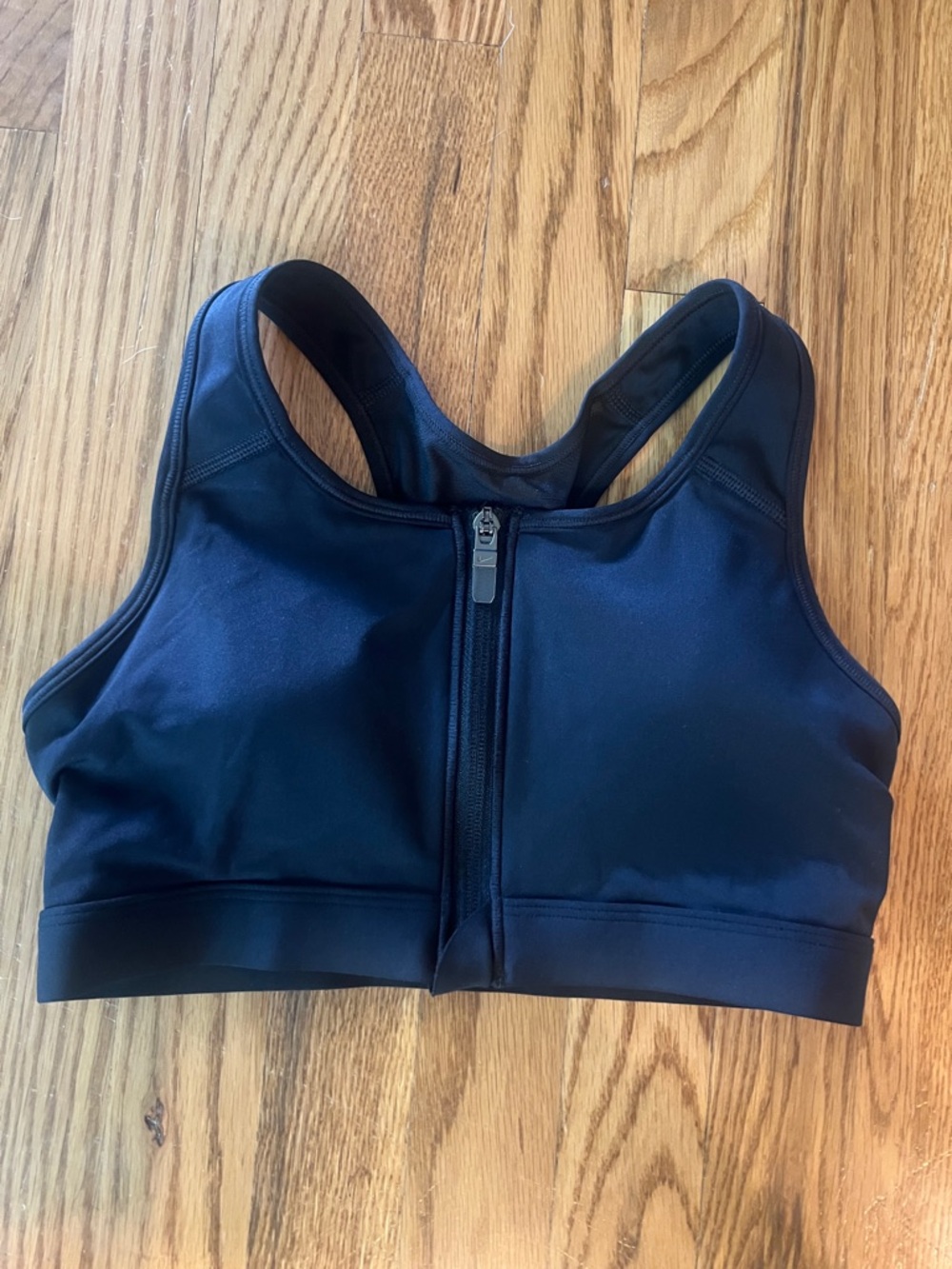 Nike Front-Zip Black Sports Bra